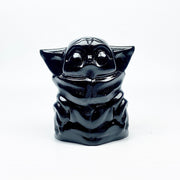 Beautiful Obsidian Yoda Carving