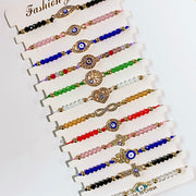 Evil Eyes Zircon Bracelet (a set 12pcs) BD0021