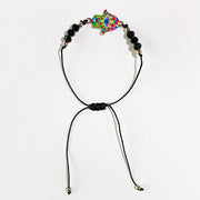 Different Color Evil Eyes Hand Enamel  Bracelet (a set 12pcs) BD0035