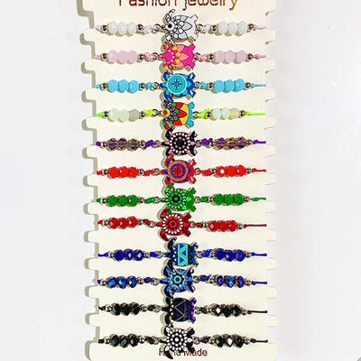 Different Color tortoise Enamel  Bracelet (a set 12pcs) BD0036