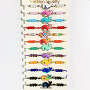 Different Color  Dolphin Enamel  Bracelet (a set 12pcs) BD0042