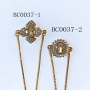 Stainless Steel  Virgin Mary Zircon Bracelet BC0037