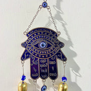 Stainless Steel Evil Eyes Hand Wind Bell WA0003