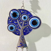 Stainless Steel Evil Eyes Tree Wind Bell WA0004