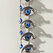 Stainless Steel Evil Eyes Coloured Glaze Wind Bell & Car Pendant WA0005