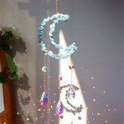 Nature  Crystal Chip Sun Moon Catcher /Wind Bell