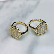 Stainless Steel 26 Letters Can Adjust Ring (a set 26pcs)  RE0005