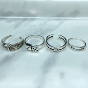 Stainless Steel Silver Series  Ring  (a set 12 pcs) RE0032