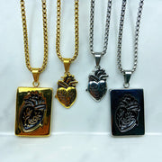 Stainless Steel Heart Pendant Necklace NC0064