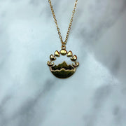 Stainless Steel Mountain Pendant Necklace NC0068
