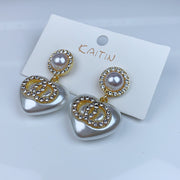 Alloy Imitation Pearl  Zircon Earrings EC0045