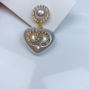 Alloy Imitation Pearl  Zircon Earrings EC0045