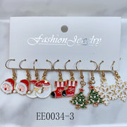 Alloy Christmas Series Earrings  (a set 5 pairs ) EE0034