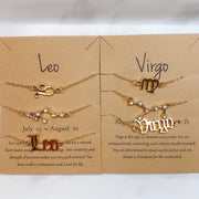 Stainless Steel 12 Constellation Three Piece Suit Bracelet BC0056