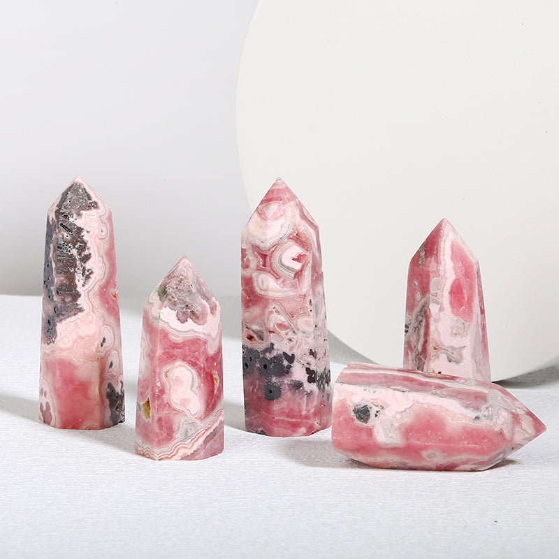 Natural Rhodochrosite Tower/Point