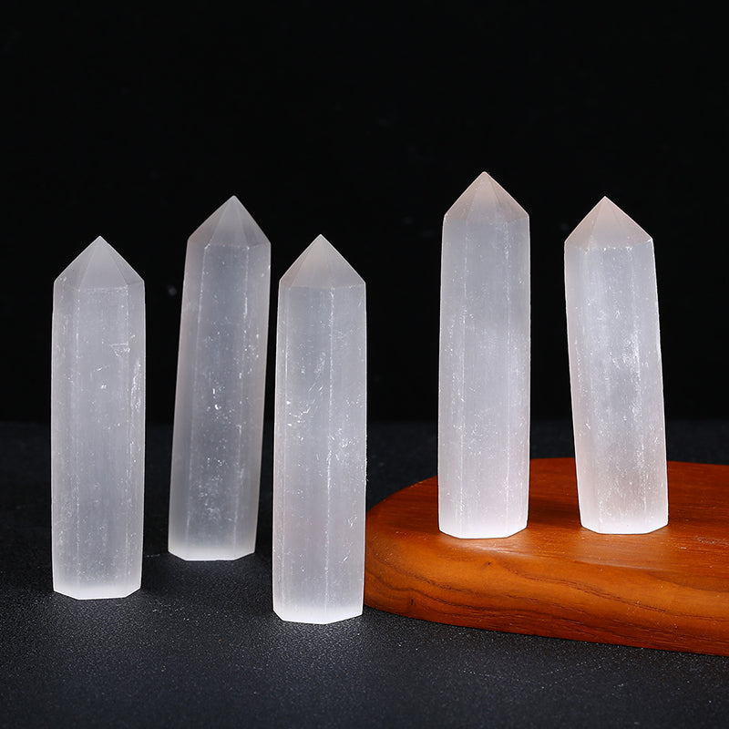 Natural Selenite Towei/Point