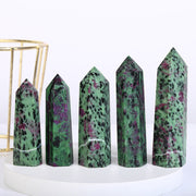 Natural Ruby Zoisite Tower/Point
