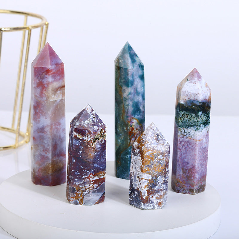 Natural Ocean Jasper Tower/Point