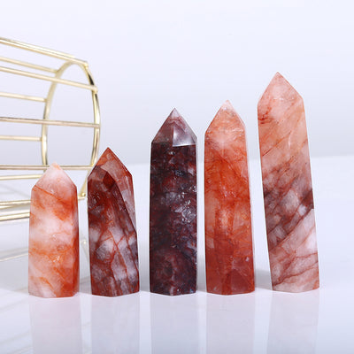Beautiful Fire Quartz Tower/Point