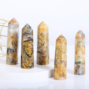 Beautiful Crazy Lace Agate Tower/Point