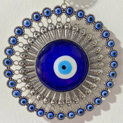 Coloured Glaze Evil Eyes Stainless Steel Wind Bell & Car Pendant WA0010