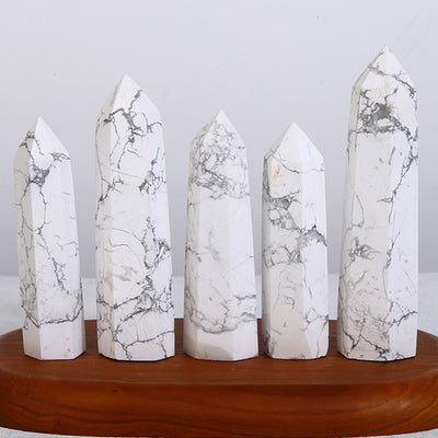 Beautiful Natural Howlite Tower/Point