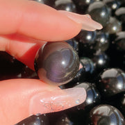 Beautiful Small Size  Rainbow Obsidisn Sphere