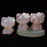 Rose Quartz Hello Kitty Carving