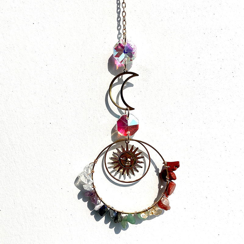 Different Material Crystal Chip Sun Catcher