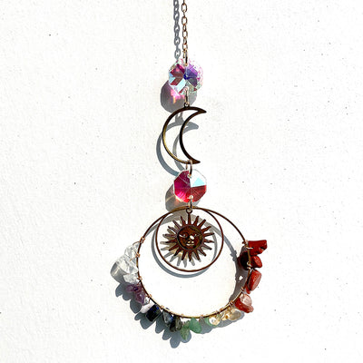 Different Material Crystal Chip Sun Catcher