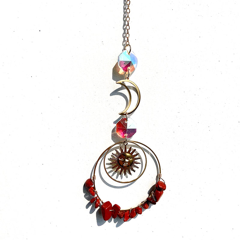 Different Material Crystal Chip Sun Catcher