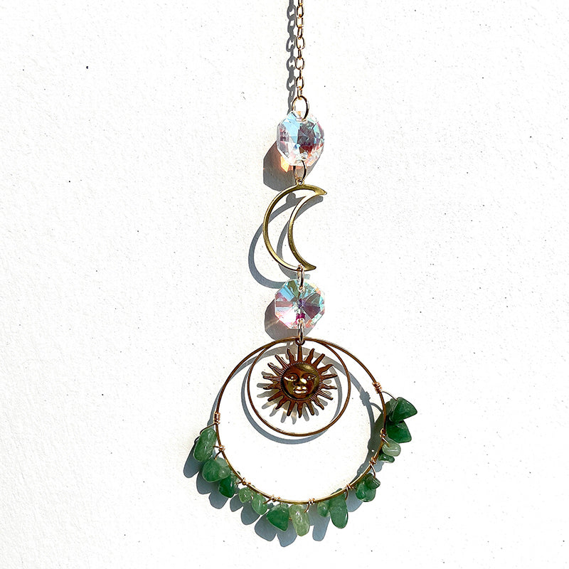 Different Material Crystal Chip Sun Catcher