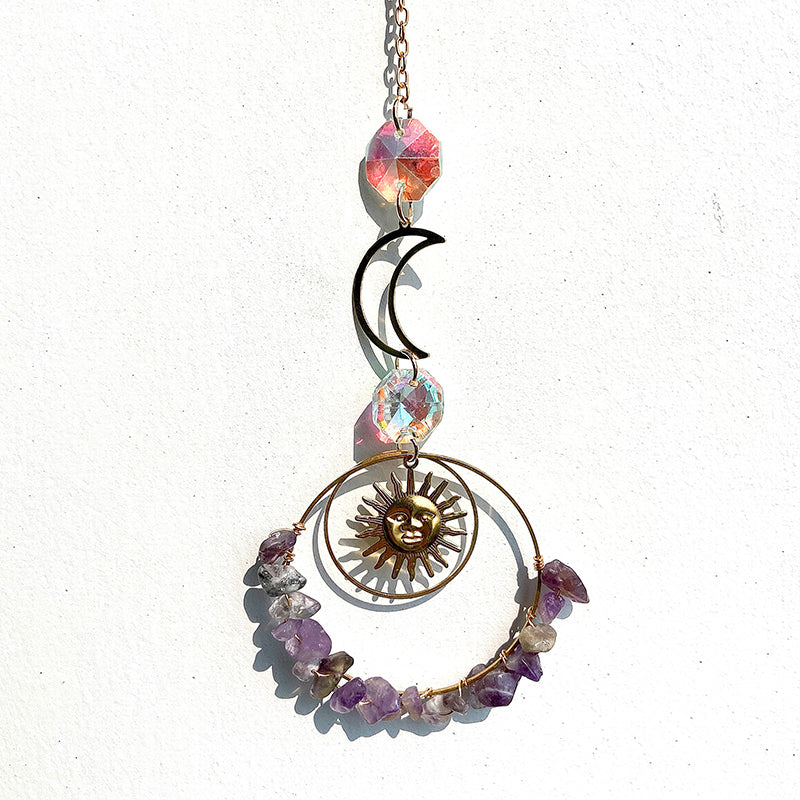 Different Material Crystal Chip Sun Catcher