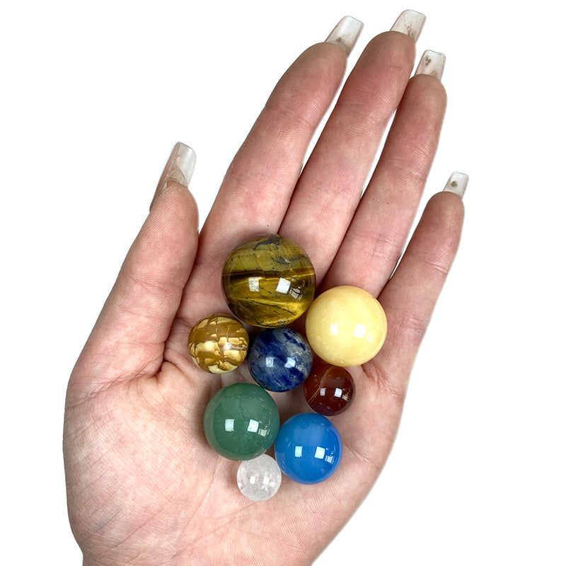 The Eight Planets Mini Crystal Sphere