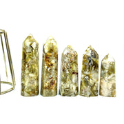 Natural Golden Mica Tower /Point